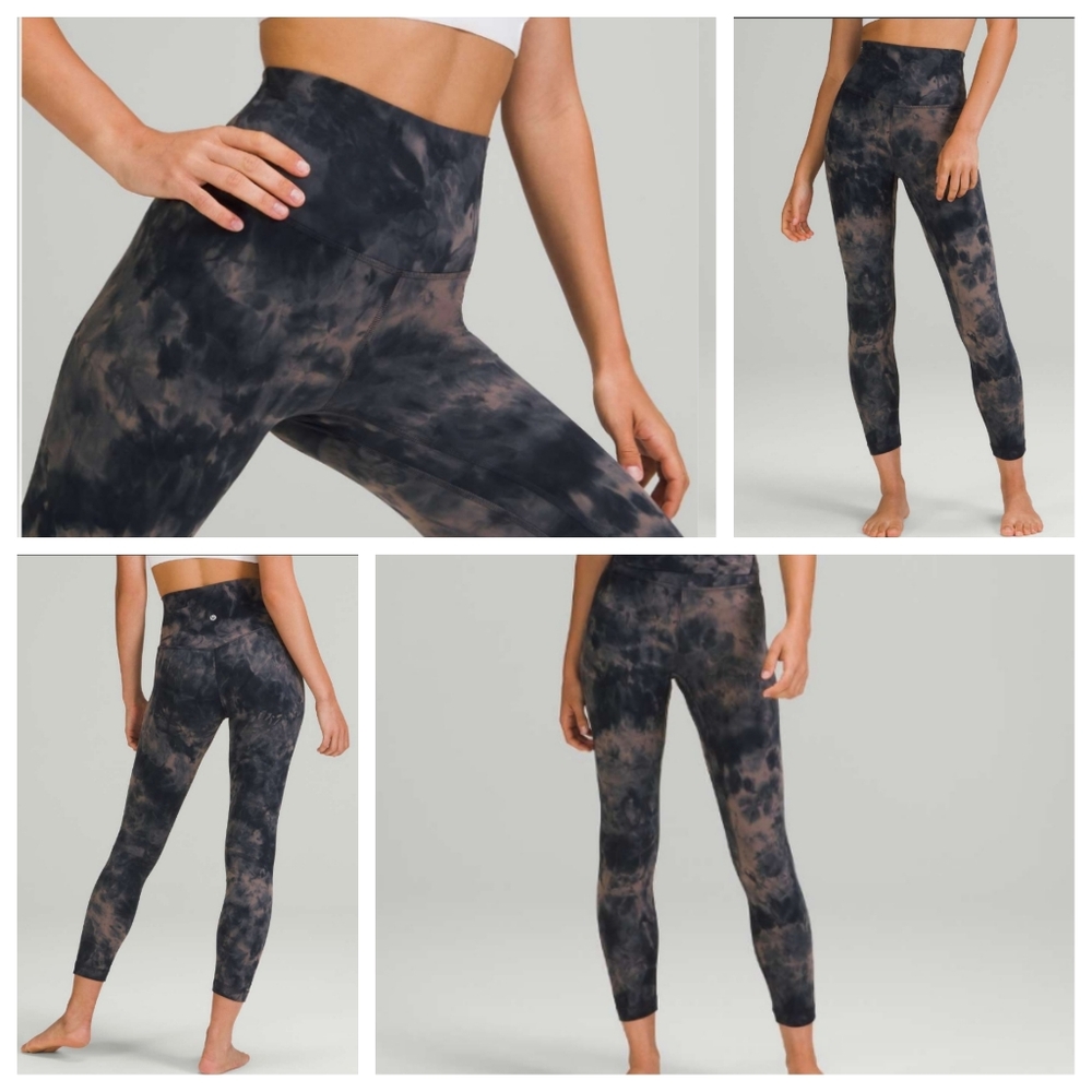 Lululemon Align High-Rise Pant 25"Diamond Dye Lunar Rock True Navy Size 16 Nulu